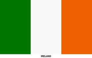 Flagge von Irland, Irland National Flagge vektor