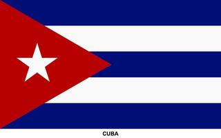 Flagge von Kuba, Kuba National Flagge vektor