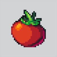 Pixel Kunst Illustration Tomate. pixelig Tomate. Tomate Gemüse pixelig zum das Pixel Kunst Spiel und Symbol zum Webseite und Spiel. alt Schule retro. vektor