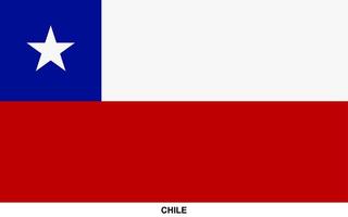 flagga av chile, chile nationell flagga vektor