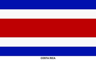 Flagge von Costa rica, Costa Rica National Flagge vektor