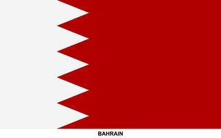 flagga av Bahrain, bahrain nationell flagga vektor