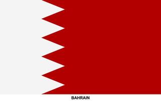 Flagge von Bahrein, Bahrain National Flagge vektor