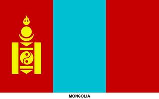 flagga av mongoliet, mongoliet nationell flagga vektor