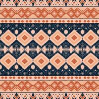 ethnisch abstrakt Ikat Kunst. nahtlos Muster im Stammes-, Volk Stickerei, und Mexikaner Stil. aztekisch geometrisch Kunst vektor