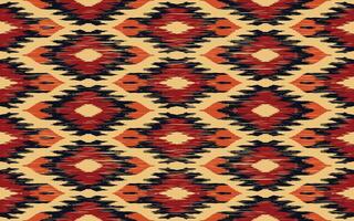 ethnisch abstrakt Ikat Kunst. nahtlos Muster im Stammes-, Volk Stickerei, und Mexikaner Stil. aztekisch geometrisch Kunst vektor