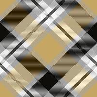 kariert Muster nahtlos. klassisch Plaid Tartan traditionell schottisch gewebte Stoff. Holzfäller Hemd Flanell Textil. Muster Fliese Swatch inbegriffen. vektor