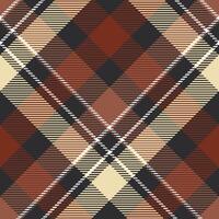 Tartan Plaid Muster nahtlos. Prüfer Muster. Vorlage zum Design Ornament. nahtlos Stoff Textur. Illustration vektor