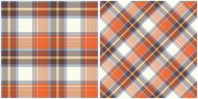 Tartan nahtlos Muster. Süss Pastell- Plaid Muster zum Schal, Kleid, Rock, andere modern Frühling Herbst Winter Mode Textil- Design. vektor