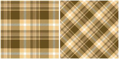 kariert Muster nahtlos. Gingham Muster nahtlos Tartan Illustration einstellen zum Schal, Decke, andere modern Frühling Sommer- Herbst Winter Urlaub Stoff drucken. vektor