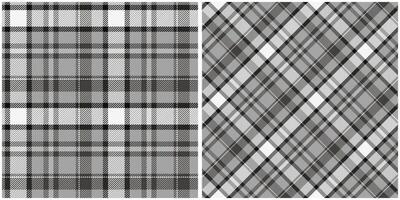 kariert Muster nahtlos. schottisch Tartan Muster nahtlos Tartan Illustration einstellen zum Schal, Decke, andere modern Frühling Sommer- Herbst Winter Urlaub Stoff drucken. vektor