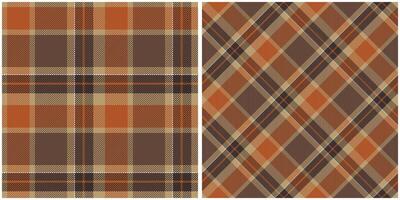 kariert Muster nahtlos. schottisch Plaid, traditionell schottisch gewebte Stoff. Holzfäller Hemd Flanell Textil. Muster Fliese Swatch inbegriffen. vektor