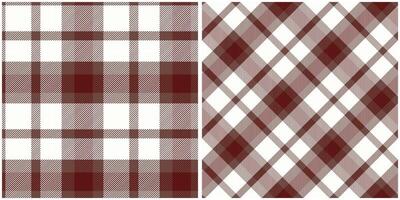 Plaid Muster nahtlos. Gingham Muster Flanell Hemd Tartan Muster. modisch Fliesen zum Tapeten. vektor