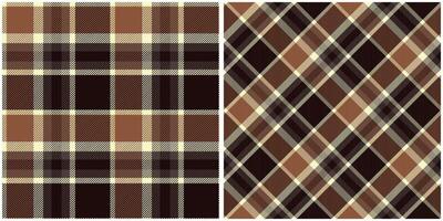 Plaid Muster nahtlos. Tartan nahtlos Muster Flanell Hemd Tartan Muster. modisch Fliesen zum Tapeten. vektor