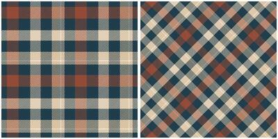 Plaid Muster nahtlos. traditionell schottisch kariert Hintergrund. Vorlage zum Design Ornament. nahtlos Stoff Textur. vektor