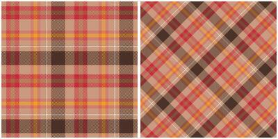 Plaid Muster nahtlos. schottisch Plaid, Vorlage zum Design Ornament. nahtlos Stoff Textur. vektor