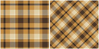 Plaid Muster nahtlos. Prüfer Muster Vorlage zum Design Ornament. nahtlos Stoff Textur. vektor