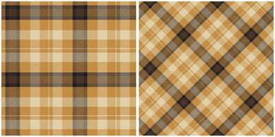 Plaid Muster nahtlos. Schachbrett Muster Flanell Hemd Tartan Muster. modisch Fliesen zum Tapeten. vektor