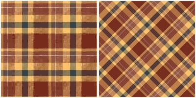 Plaid Muster nahtlos. schottisch Tartan Muster nahtlos Tartan Illustration einstellen zum Schal, Decke, andere modern Frühling Sommer- Herbst Winter Urlaub Stoff drucken. vektor