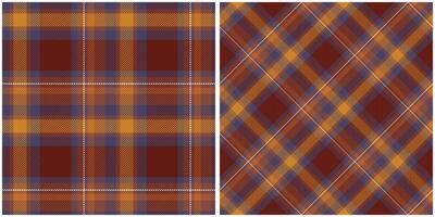 Plaid Muster nahtlos. abstrakt prüfen Plaid Muster Flanell Hemd Tartan Muster. modisch Fliesen zum Tapeten. vektor