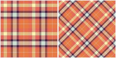 Tartan Muster nahtlos. Pastell- Gingham Muster Flanell Hemd Tartan Muster. modisch Fliesen zum Tapeten. vektor