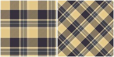 schottisch Tartan Muster. abstrakt prüfen Plaid Muster nahtlos Tartan Illustration einstellen zum Schal, Decke, andere modern Frühling Sommer- Herbst Winter Urlaub Stoff drucken. vektor