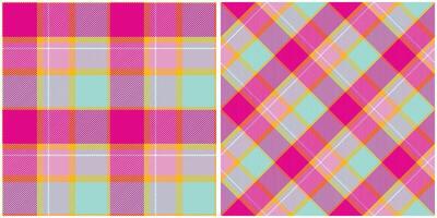 schottisch Tartan nahtlos Muster. Schachbrett Muster Flanell Hemd Tartan Muster. modisch Fliesen zum Tapeten. vektor