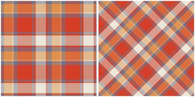 schottisch Tartan nahtlos Muster. kariert Muster nahtlos nahtlos Tartan Illustration einstellen zum Schal, Decke, andere modern Frühling Sommer- Herbst Winter Urlaub Stoff drucken. vektor