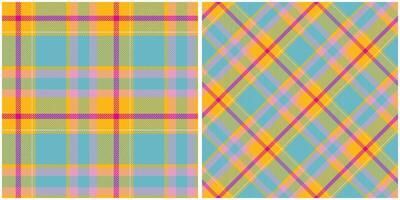 schottisch Tartan nahtlos Muster. Tartan nahtlos Muster nahtlos Tartan Illustration einstellen zum Schal, Decke, andere modern Frühling Sommer- Herbst Winter Urlaub Stoff drucken. vektor