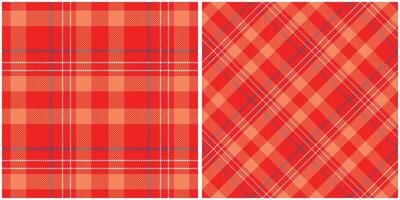 Tartan Plaid nahtlos Muster. Schachbrett Muster. Vorlage zum Design Ornament. nahtlos Stoff Textur. vektor