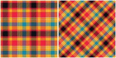 klassisch schottisch Tartan Design. abstrakt prüfen Plaid Muster. nahtlos Tartan Illustration einstellen zum Schal, Decke, andere modern Frühling Sommer- Herbst Winter Urlaub Stoff drucken. vektor