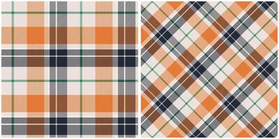 tartan pläd sömlös mönster. checkerboard mönster. traditionell skott vävd tyg. skogsarbetare skjorta flanell textil. mönster bricka swatch ingår. vektor