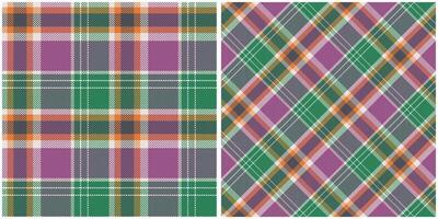 Tartan Plaid nahtlos Muster. Prüfer Muster. Flanell Hemd Tartan Muster. modisch Fliesen Illustration zum Tapeten. vektor