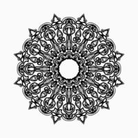 cirkulärt mönster i form av mandala med blomma för henna mandala tatuering dekoration. vektor