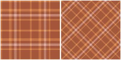 Tartan Plaid Muster nahtlos. schottisch Plaid, nahtlos Tartan Illustration einstellen zum Schal, Decke, andere modern Frühling Sommer- Herbst Winter Urlaub Stoff drucken. vektor