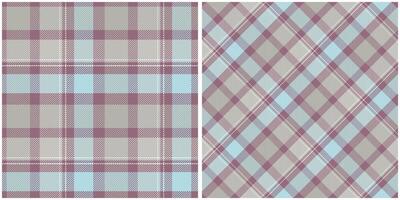 schottisch Tartan Plaid nahtlos Muster, Schachbrett Muster. nahtlos Tartan Illustration einstellen zum Schal, Decke, andere modern Frühling Sommer- Herbst Winter Urlaub Stoff drucken. vektor