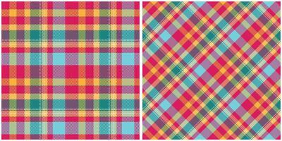 Tartan Plaid Muster nahtlos. abstrakt prüfen Plaid Muster. zum Schal, Kleid, Rock, andere modern Frühling Herbst Winter Mode Textil- Design. vektor