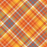 Tartan nahtlos Muster. Gingham Muster Flanell Hemd Tartan Muster. modisch Fliesen zum Tapeten. vektor