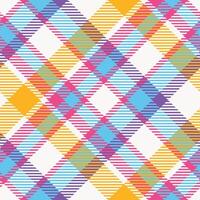 kariert Muster nahtlos. Prüfer Muster nahtlos Tartan Illustration einstellen zum Schal, Decke, andere modern Frühling Sommer- Herbst Winter Urlaub Stoff drucken. vektor