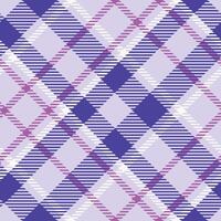 Plaid Muster nahtlos. Gingham Muster Flanell Hemd Tartan Muster. modisch Fliesen zum Tapeten. vektor