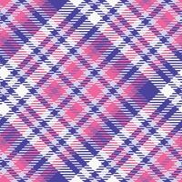 Plaid Muster nahtlos. klassisch Plaid Tartan Flanell Hemd Tartan Muster. modisch Fliesen zum Tapeten. vektor