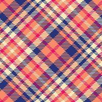 Plaid Muster nahtlos. schottisch Plaid, Flanell Hemd Tartan Muster. modisch Fliesen zum Tapeten. vektor