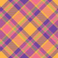 Plaid Muster nahtlos. Tartan nahtlos Muster Flanell Hemd Tartan Muster. modisch Fliesen zum Tapeten. vektor