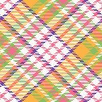 Plaid Muster nahtlos. Gingham Muster zum Schal, Kleid, Rock, andere modern Frühling Herbst Winter Mode Textil- Design. vektor