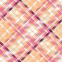 Plaid Muster nahtlos. schottisch Plaid, Flanell Hemd Tartan Muster. modisch Fliesen zum Tapeten. vektor