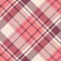 Tartan Plaid nahtlos Muster. Schachbrett Muster. Vorlage zum Design Ornament. nahtlos Stoff Textur. vektor