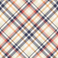 Plaid Muster nahtlos. Schachbrett Muster Flanell Hemd Tartan Muster. modisch Fliesen zum Tapeten. vektor