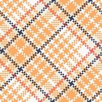 Plaid Muster nahtlos. Schachbrett Muster Vorlage zum Design Ornament. nahtlos Stoff Textur. vektor