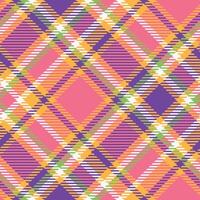 Plaid Muster nahtlos. Gingham Muster nahtlos Tartan Illustration einstellen zum Schal, Decke, andere modern Frühling Sommer- Herbst Winter Urlaub Stoff drucken. vektor