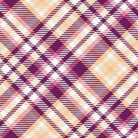 Plaid Muster nahtlos. schottisch Plaid, zum Schal, Kleid, Rock, andere modern Frühling Herbst Winter Mode Textil- Design. vektor